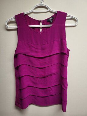Chic by Jacob Purple Sleeveless Blouse XS